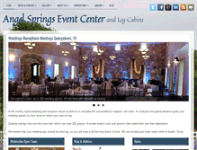 Tablet Screenshot of angelspringsevents.com